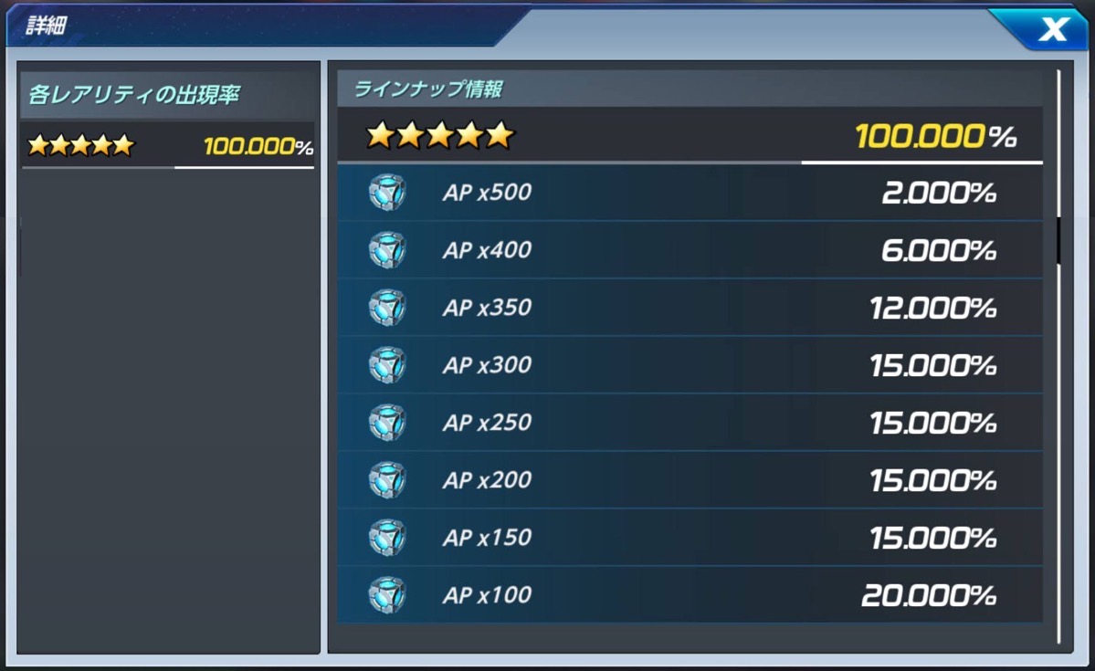 幸運のAPミステリーボックス